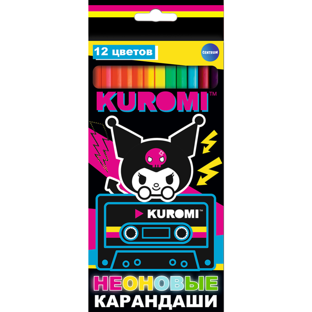 Цветные карандаши «Centrum» Kuromi, 71681, 12 цветов