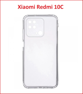 Силиконовый чехол для Xiaomi Redmi 10C прозрачный