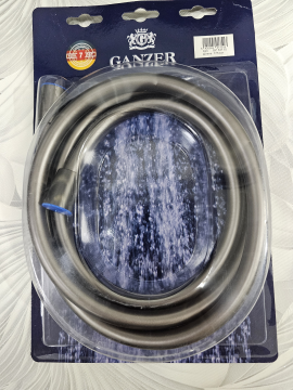 Шланг для душа, силиконовый, Ganzer GZ52200, Графит, 200см