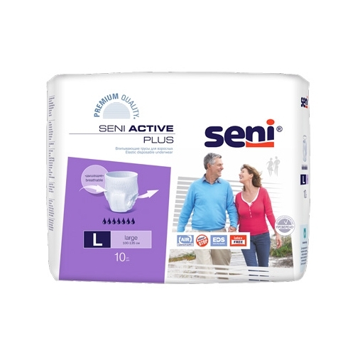 Впитывающие трусики для взрослых Seni Active Plus Large 10 шт. х 8 упак.