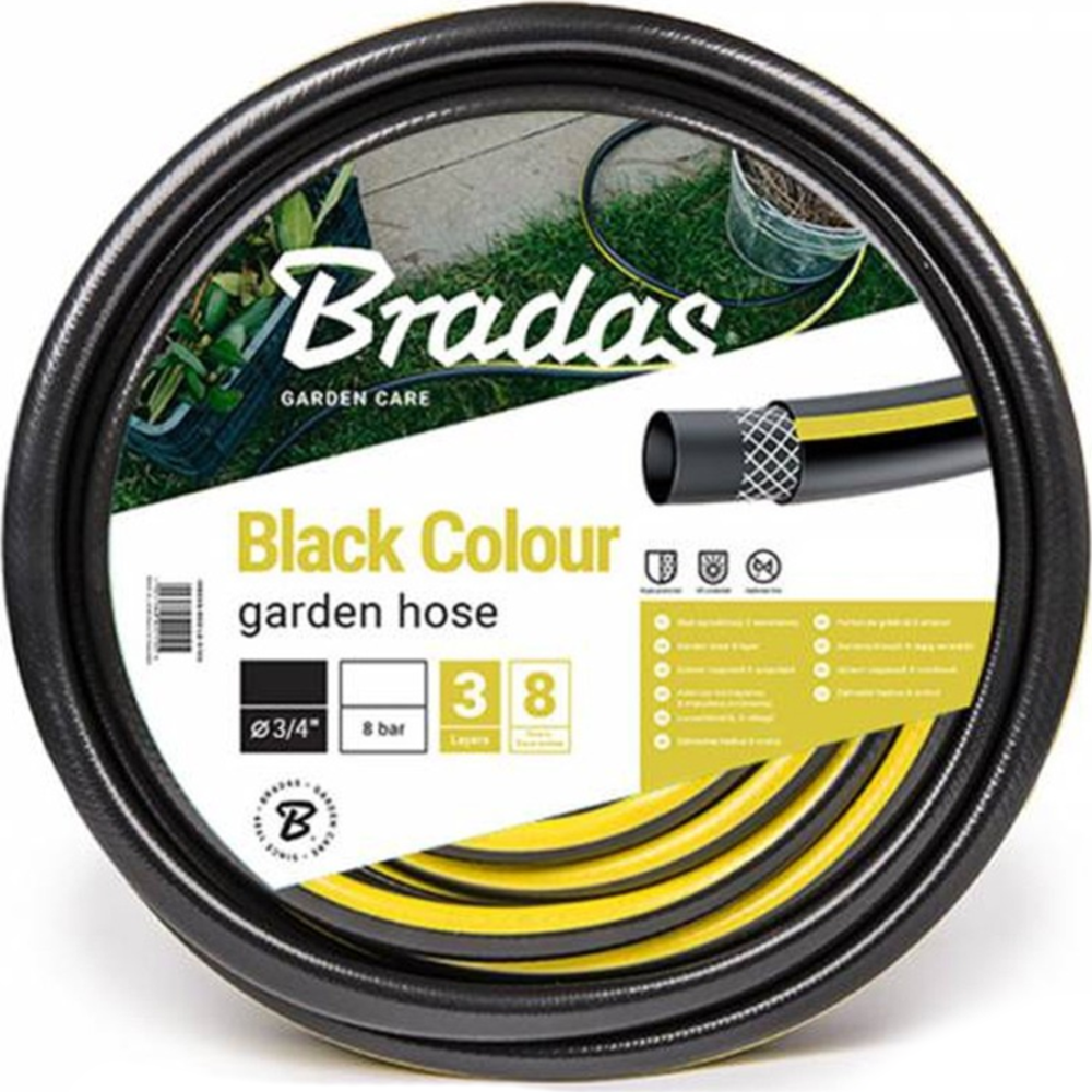 Шланг для полива «Bradas» Black Colour, WBC3/425, 25 м