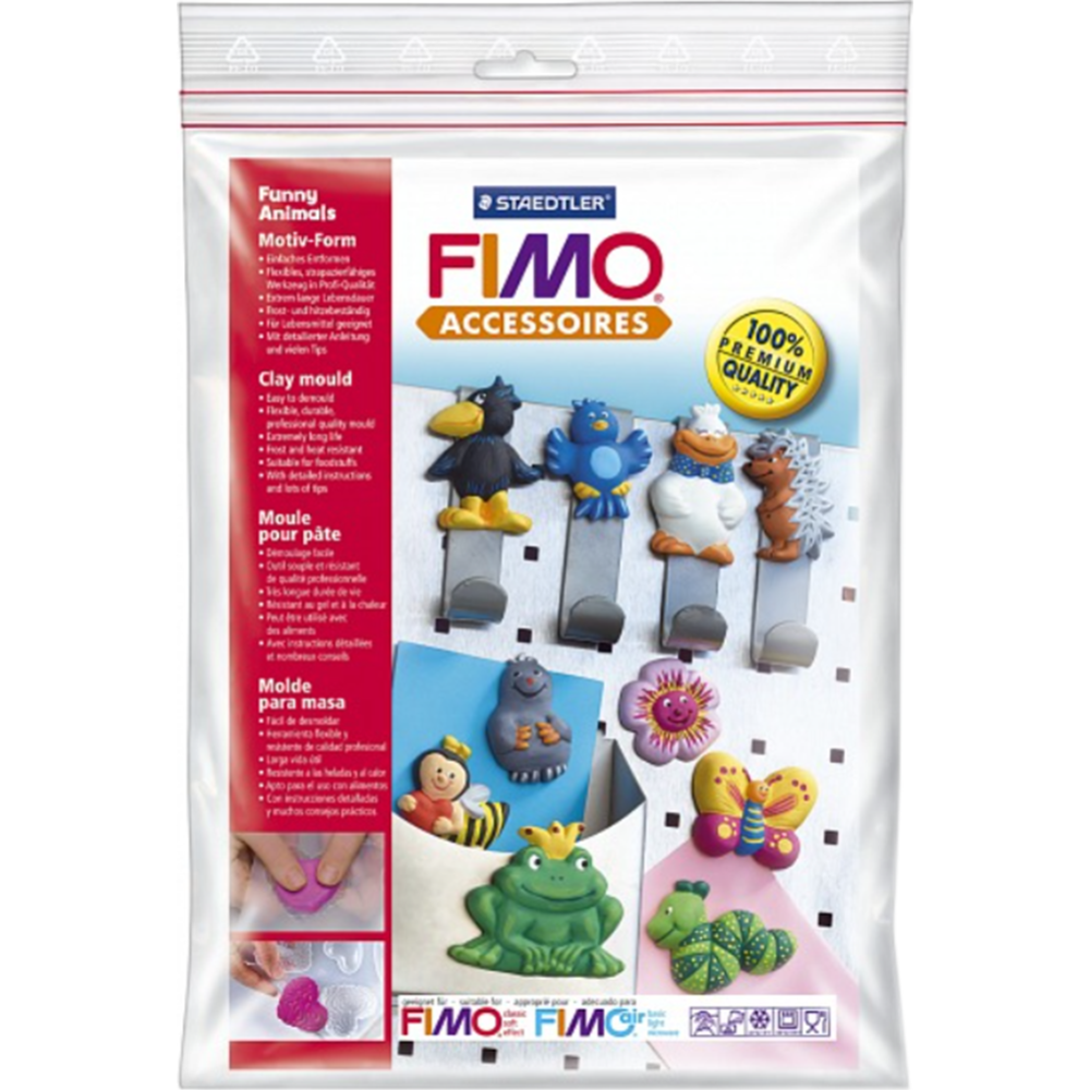 Набор художественных форм «Fimo» Забавные животные, 8742-09