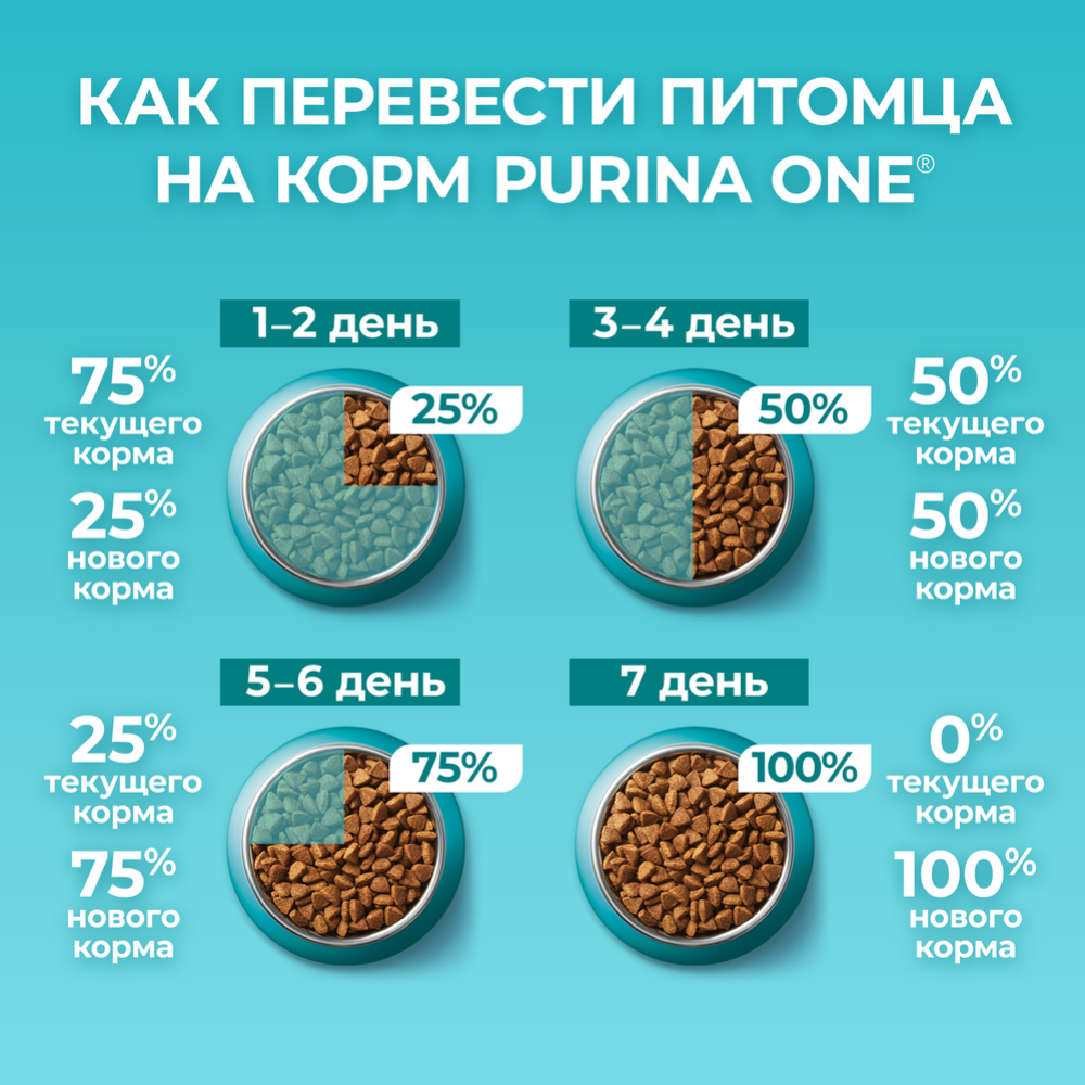 Корм для кошек «Purina One» c лососем и пшеницей, 200 г