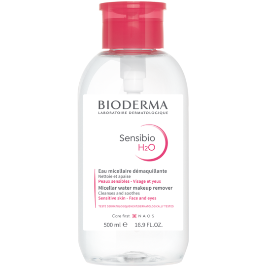 Мицеллярная вода «Bioderma» Sensibio H2O, с помпой, 500 мл