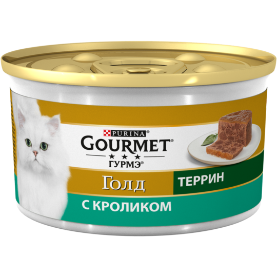 Корм для кошек «Gourmet Gold» с кроликом, 85 г