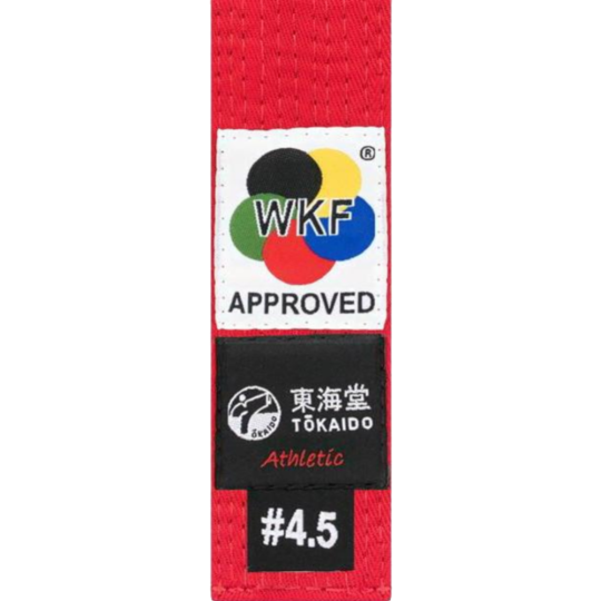 Пояс для кимоно «Tokaido» Belt, красный, размер 4.5/285, RGB-4011-WKF/GTR