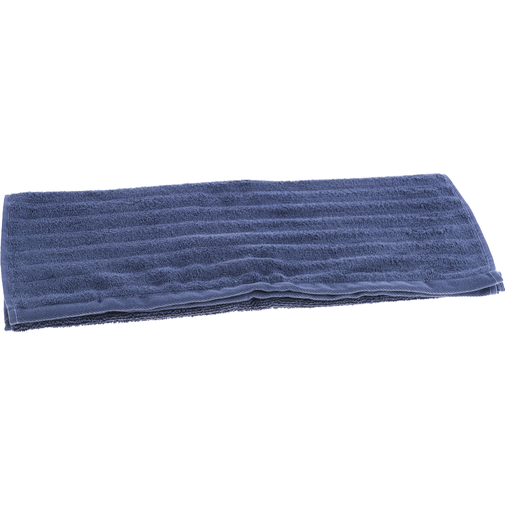 Полотенце «Hogge Home» махровое, Wave, тёмно-синее, 50х90 см #0