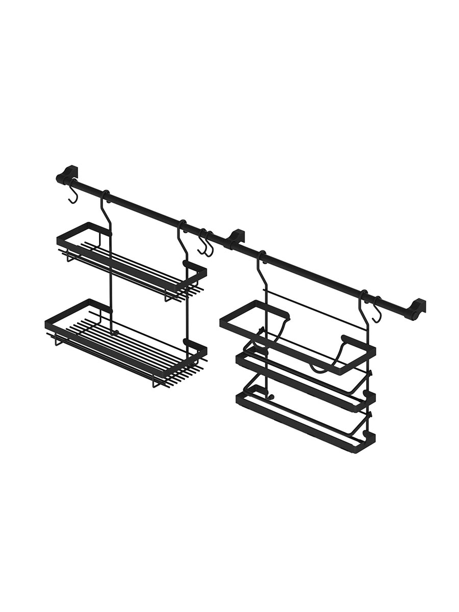 Рейлинговая система для кухни Starax S-4522-A (антрацит)