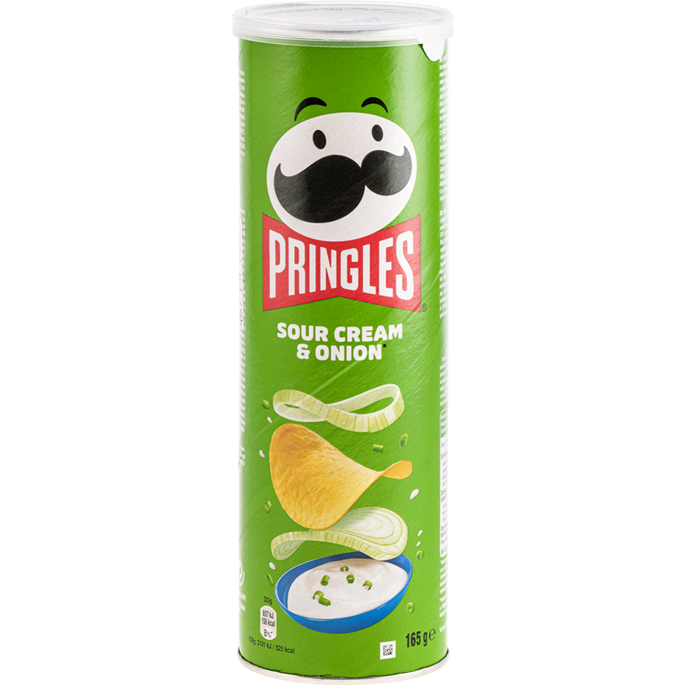 Чипсы картофельные «Pringles» сметана и лук, 165 г #0