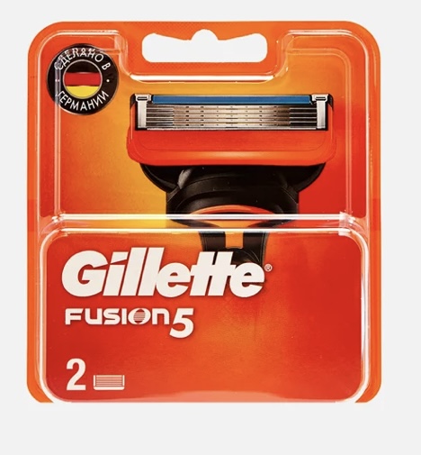 Сменные кассеты Gillette Fusion5 2 штуки