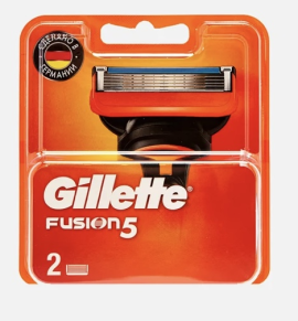 Сменные кассеты Gillette Fusion5 2 штуки