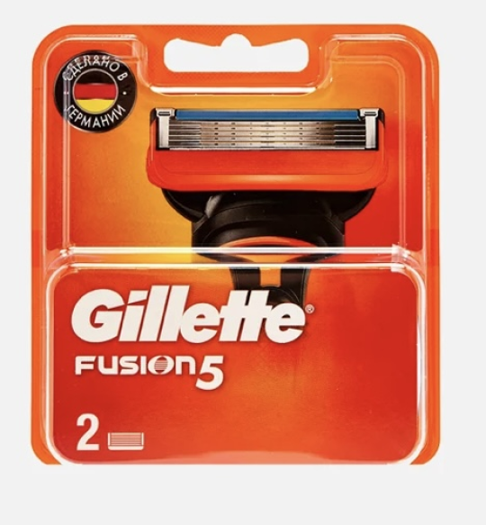 Сменные кассеты Gillette Fusion5 2 штуки