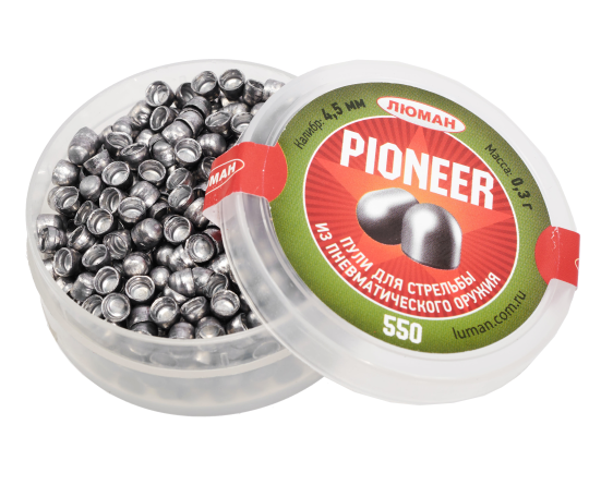 Пульки Люман Pioneer, 0,3 г 4,5 мм (550 шт)