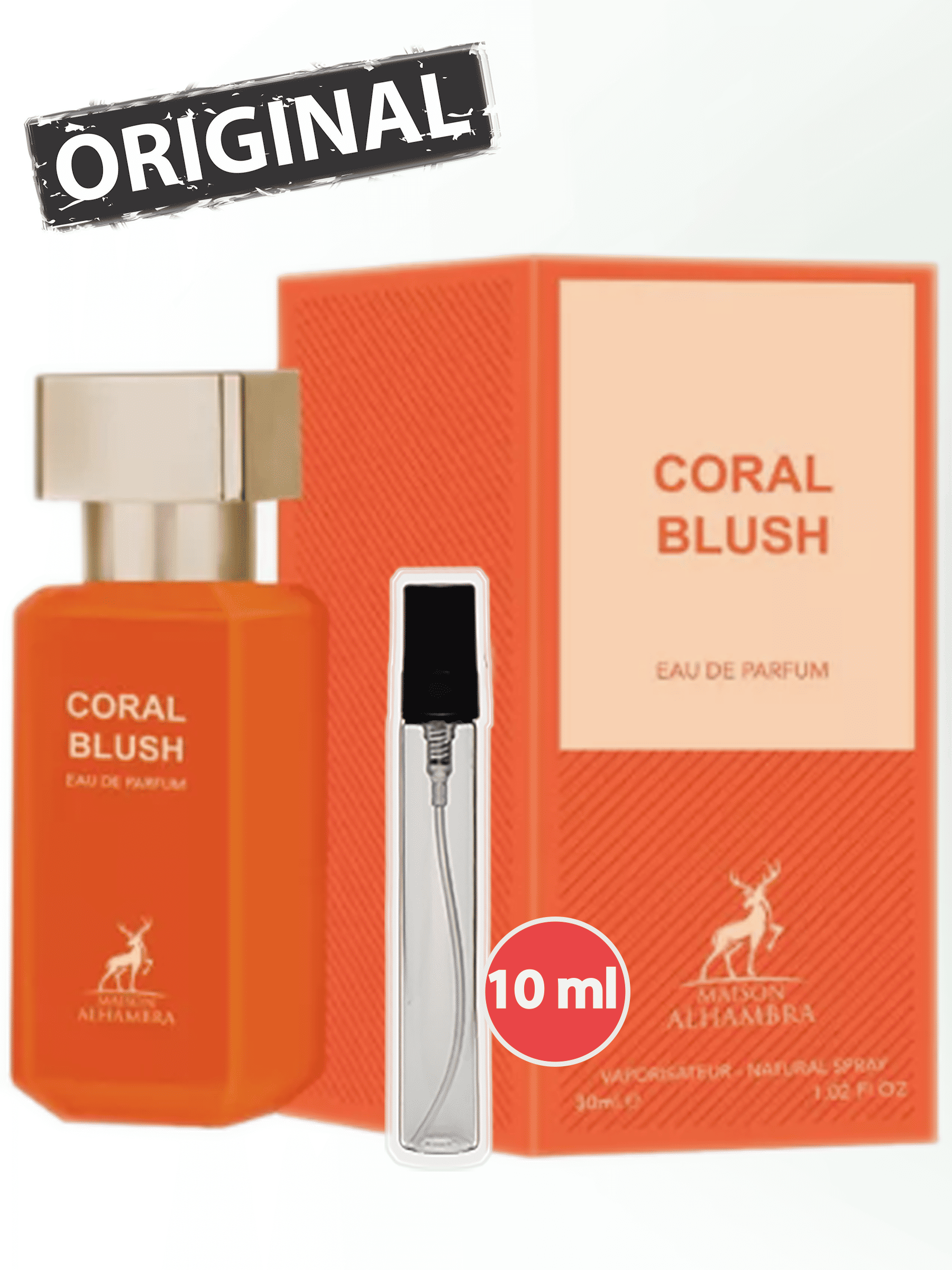 Парфюмерная вода Пробник CORAL BLUSH Maison Alhambra, 10 мл отливант