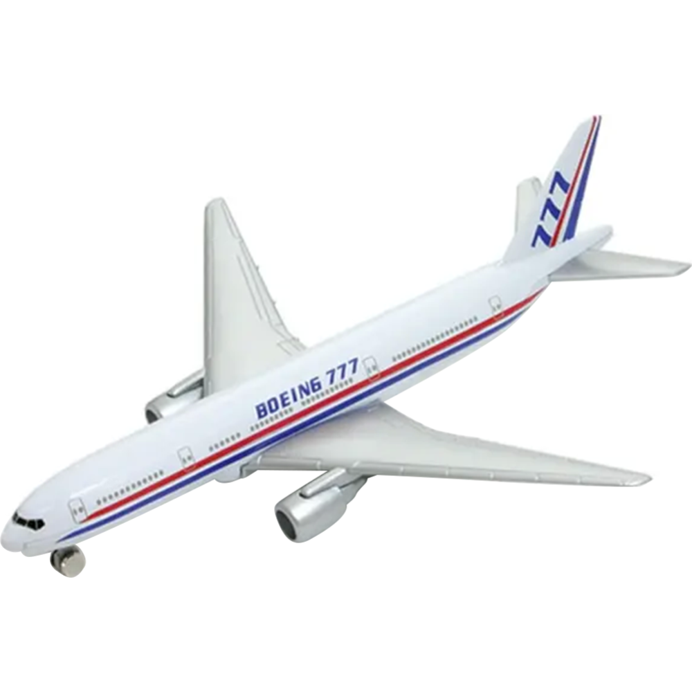 Игрушечный самолет «Welly» Boeing B777, AV98836ST-W, белый