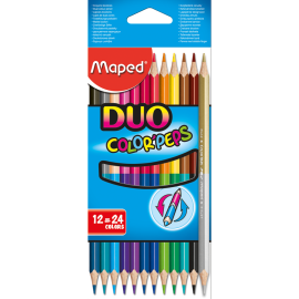 Карандаши цветные «Maped» Duo, 829600, 12 шт, 24 цв