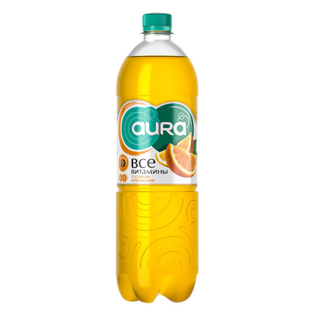 Напиток сокосодержащий негазированный «Aura» апельсин, 1 л #0