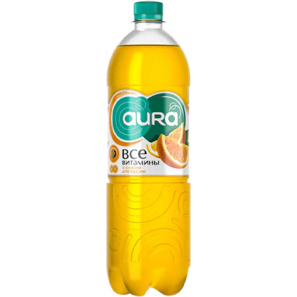 Напиток сокосодержащий негазированный «Aura» апельсин, 1.5 л #0