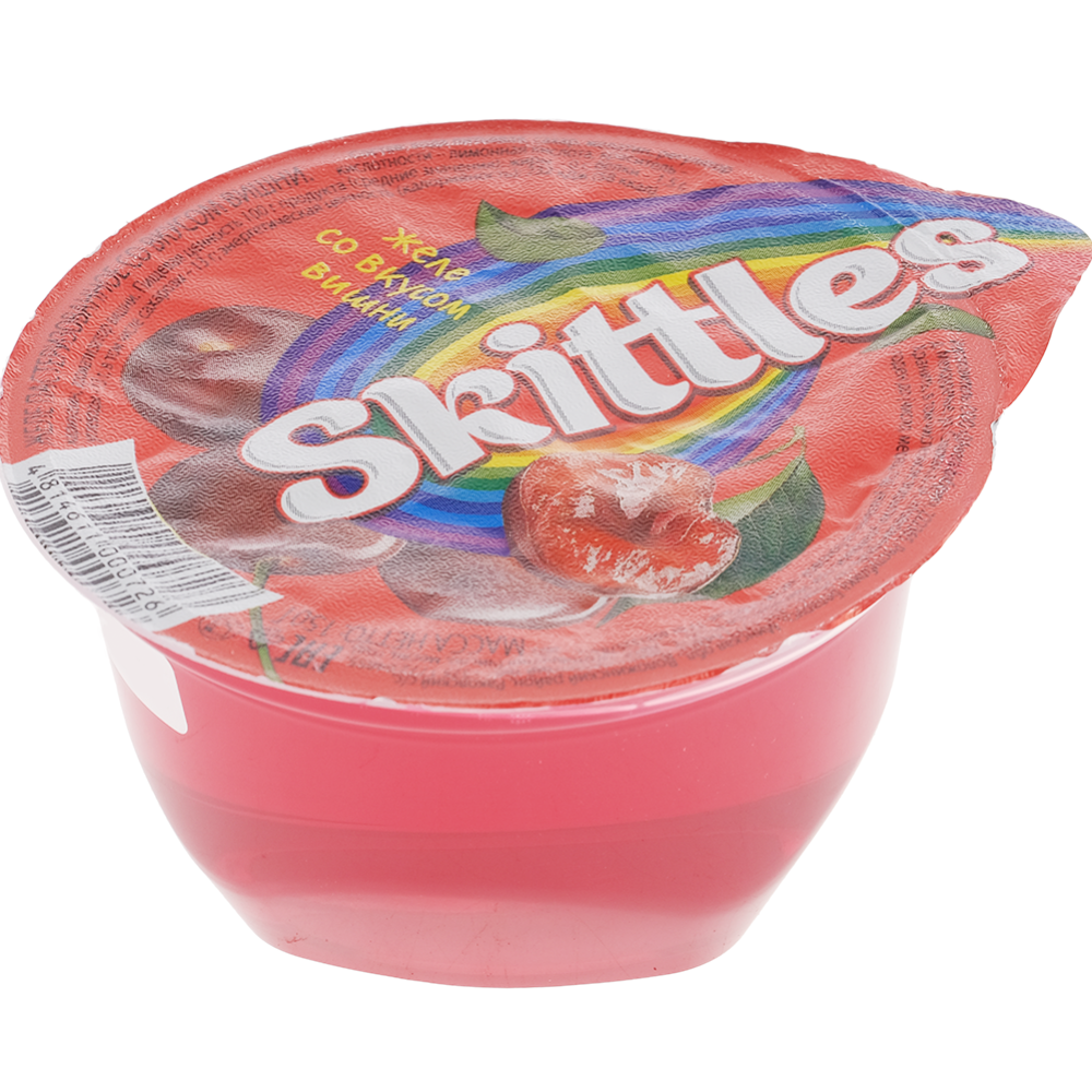 Желе пастеризованное «Skittles» со вкусом вишни, 150 г #0