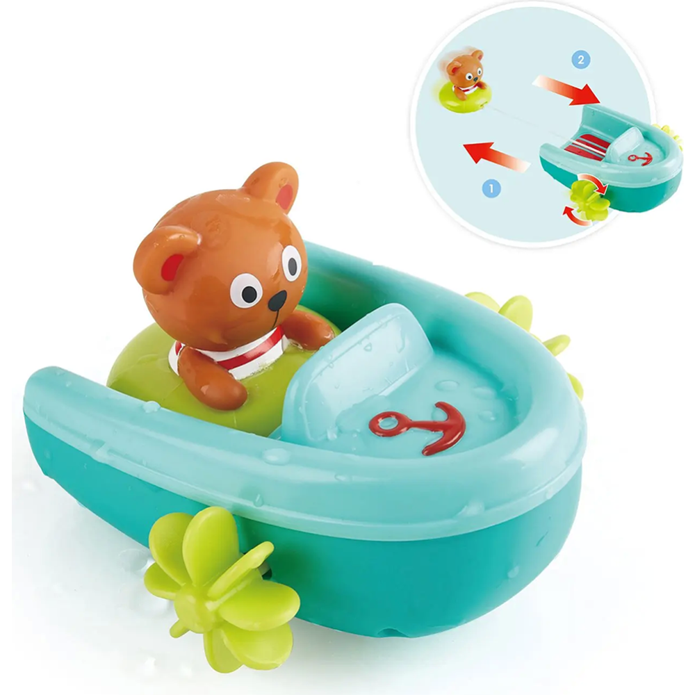 Игрушка для ванной «Hape» Мишка на тюбинге, E0217_HP