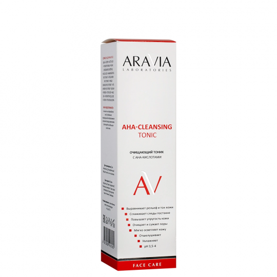 Очищающий тоник с AHA-кислотами AHA-Cleansing Tonic Aravia Laboratories, 250 мл