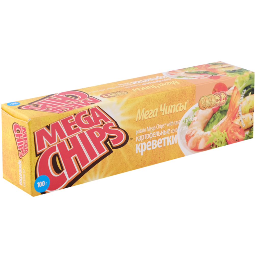Чипсы «Mega Chips» со вкусом креветки, 100 г #0