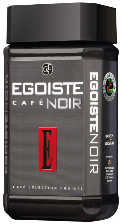 Кофе EGOISTE NOIR растворимый, 100г, Германия.