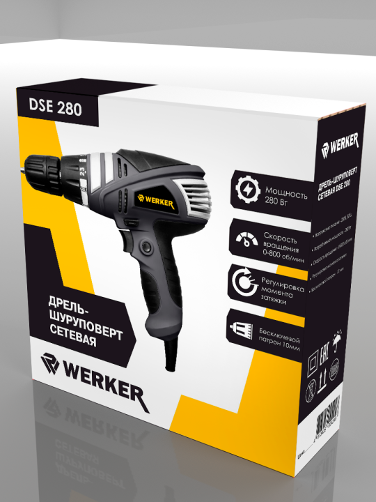 Дрель-шуруповерт Werker DSE 280