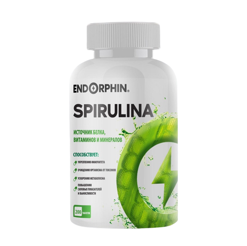 Витамины водоросли спирулина ENDORPHIN Spirulina 200 капсул