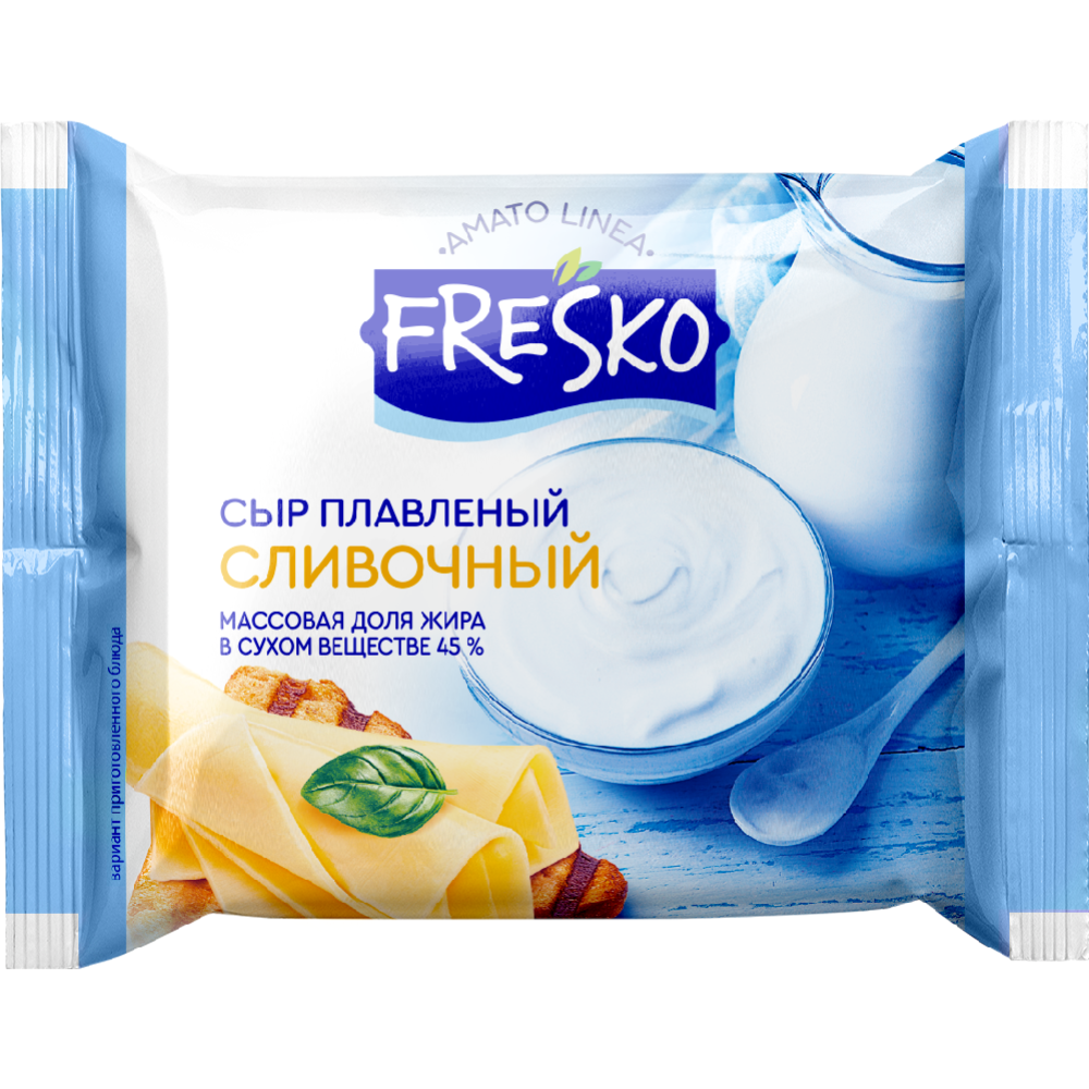 Сыр плавленый «Fresko» сливочный, 45%, 130 г  #0