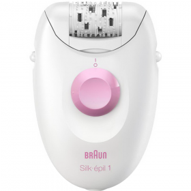 Эпи­ля­тор «Braun» Silk-epil 1SE1170 белый, ро­зо­вый