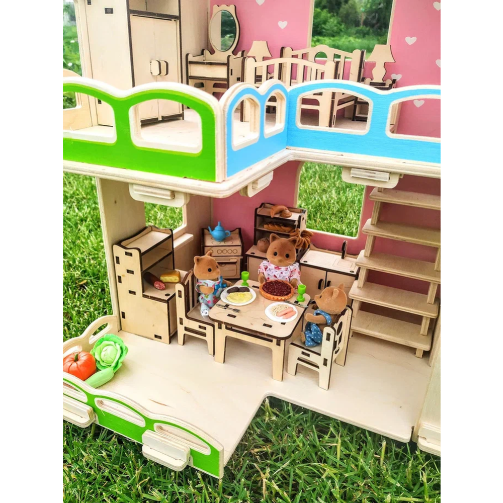 Кукольный домик «Woody» Счастливая семья, 02277