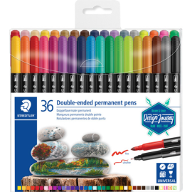 Фломастеры «Staedtler» двойные, 3187-TB36, 36 цветов