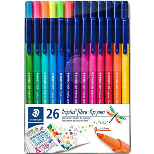 Фломастеры «Staedtler» Триплюс, 323-TB26, 26 цветов