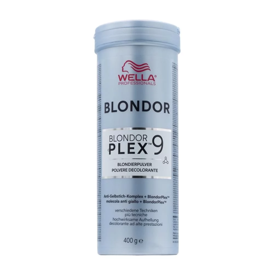 WELLA Blondor Plex 9 - обесцвечивающая пудра без образования пыли, 400 гр.