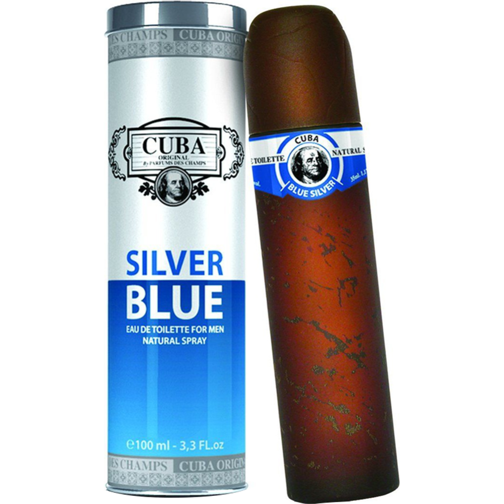 Туалетная вода мужская «Fragluxe» Cuba Silver Blue, 100 мл