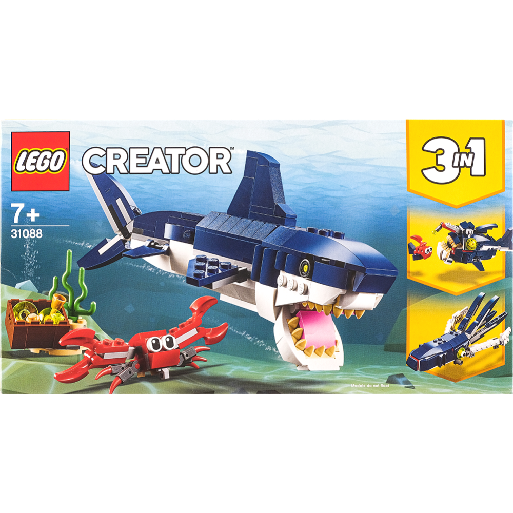 Конструктор «LEGO» Creator, обитатели морских глубин, арт. 31088