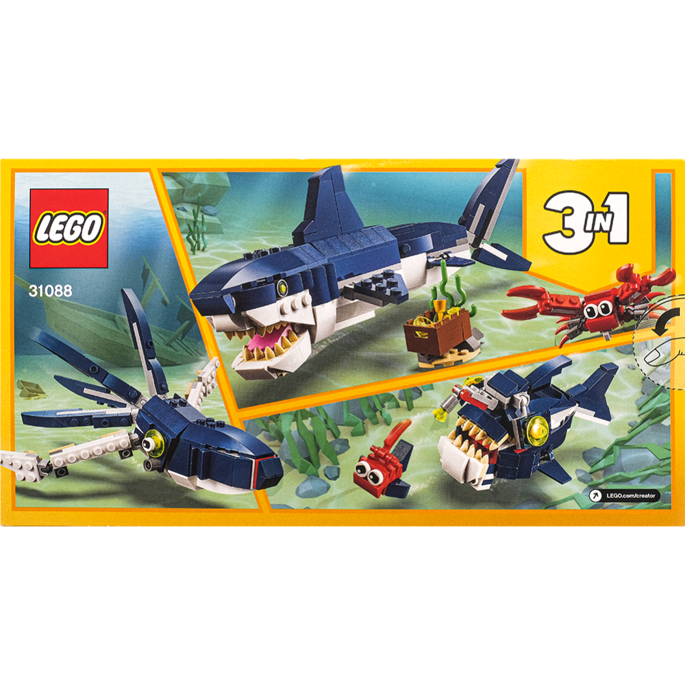 Конструктор «LEGO» Creator, обитатели морских глубин, арт. 31088