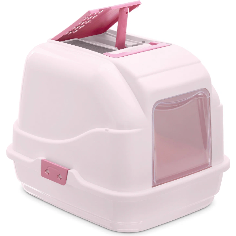 Туалет-домик «Imac»  для кошек, Easy Cat, нежно-розовый, 50х40х40 см