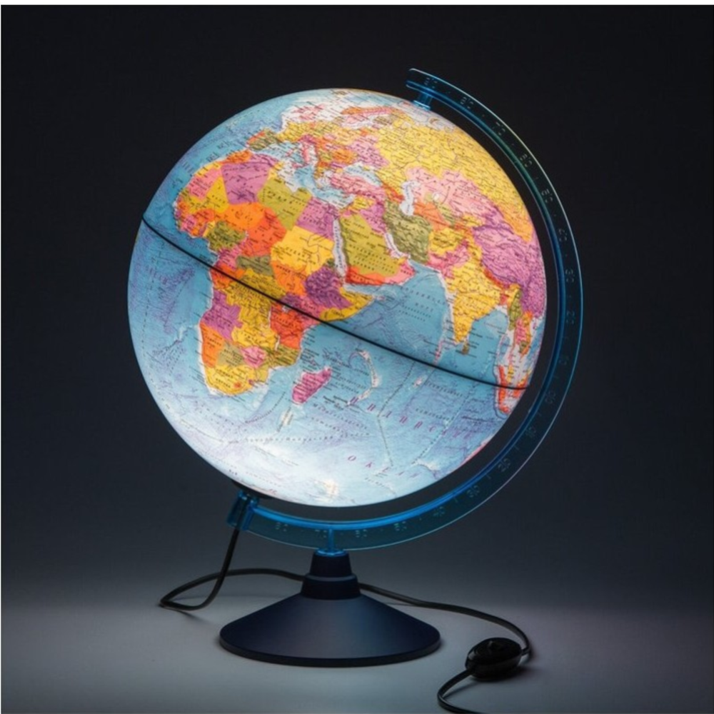 Глобус «Globen» Политический, с подсветкой, круглая подставка, 13200227