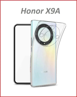 Силиконовый чехол для Huawei Honor X9a прозрачный