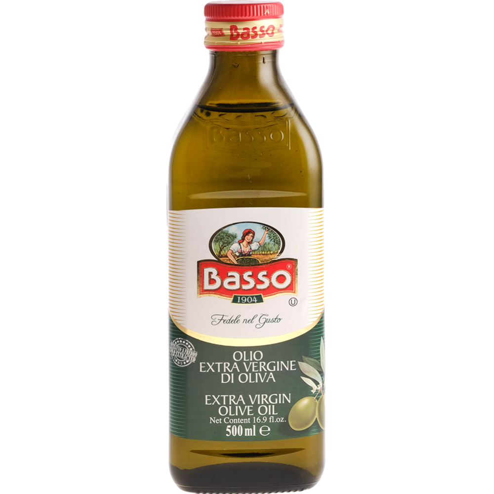 Масло оливковое «Basso» нерафинированное, 500 мл #0