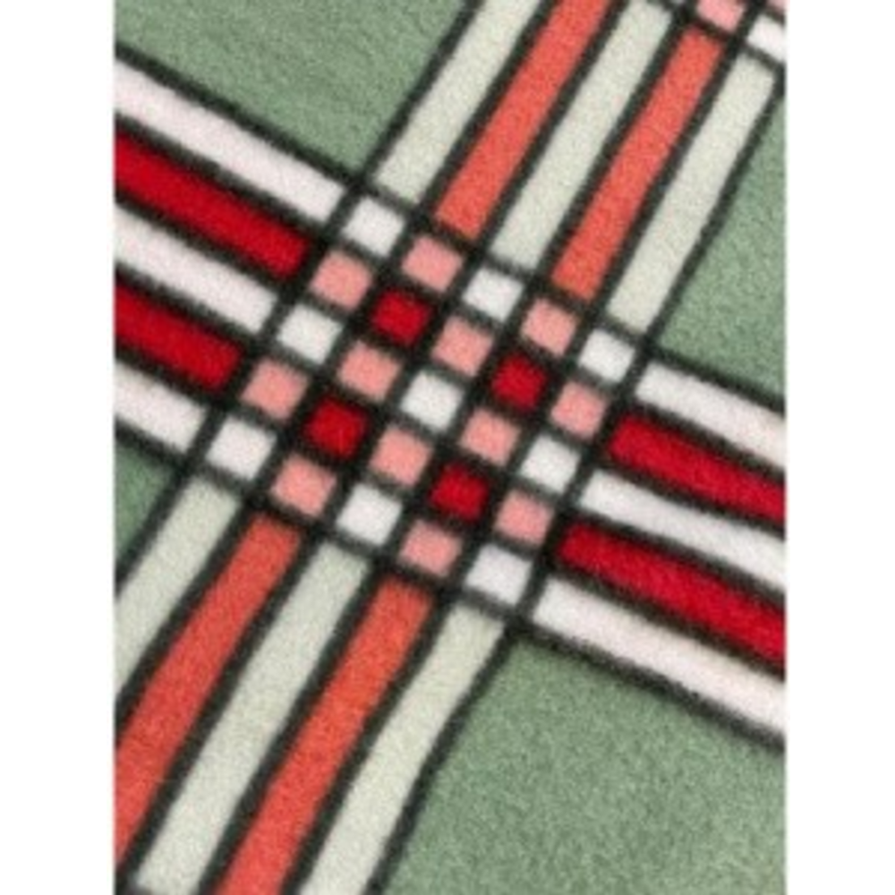 Плед «Belezza» Dandy, флис, красный/зеленый/клетка, 120x150 см