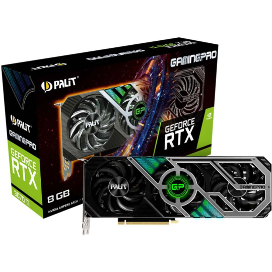 Видеокарта «Palit» RTX 3070 Ti GamingPro 8G GDDR6X, NED307T019P2-1046A