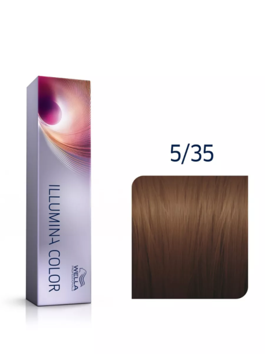 Wella Professionals Illumina 5/35 hellbraun/gold-mahagoni  Крем-краска для волос 60 мл