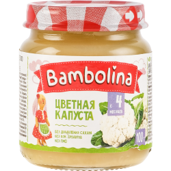 Пюре овощ­ное «Bambolina» из цвет­ной ка­пу­сты, 100 г