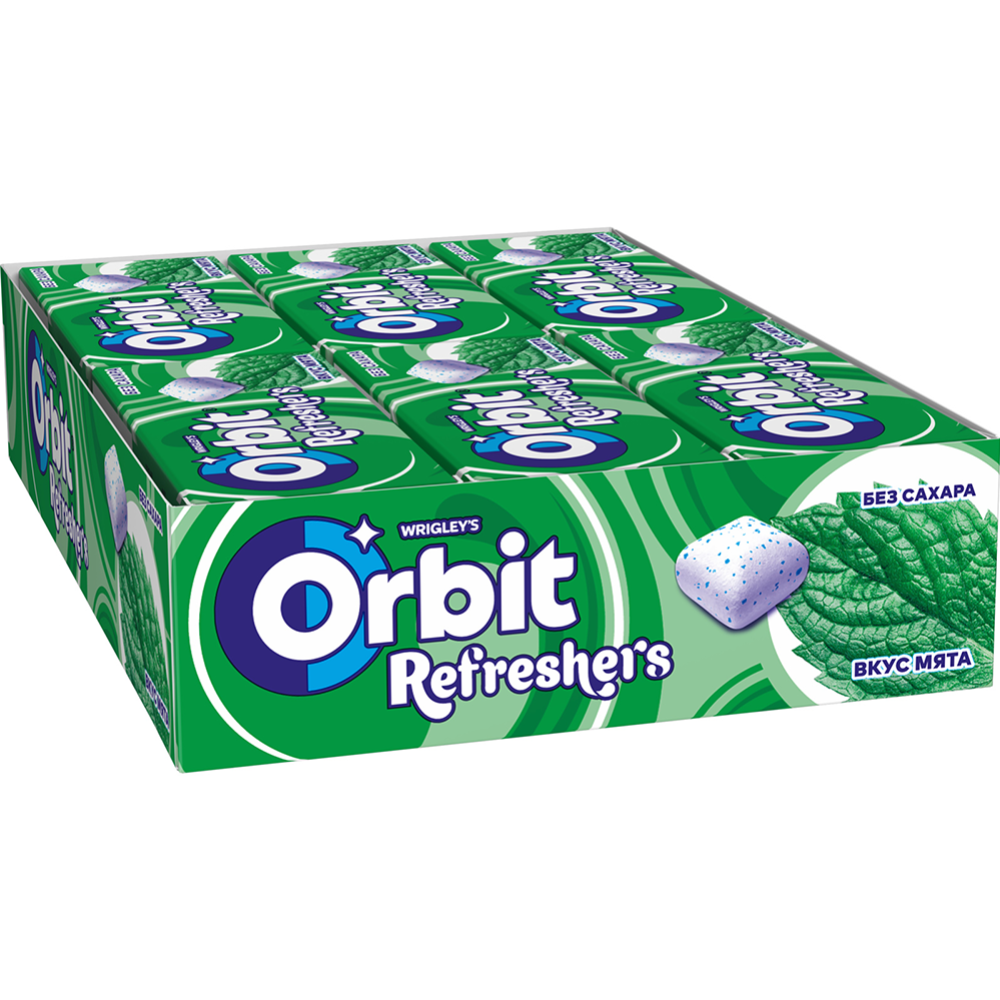 Жевательная резинка «Orbit» Refreshers, со вкусом мяты, 16 г #2