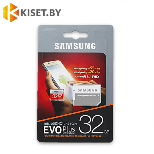 Карта памяти Samsung EvoPlus microSDHC 32Gb UHS-I