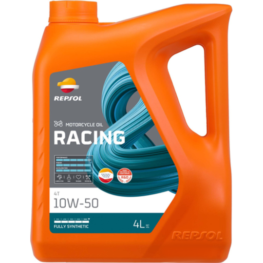 Масло моторное «Repsol» Racing 4T 10W50, RPP2000NGB, 4 л