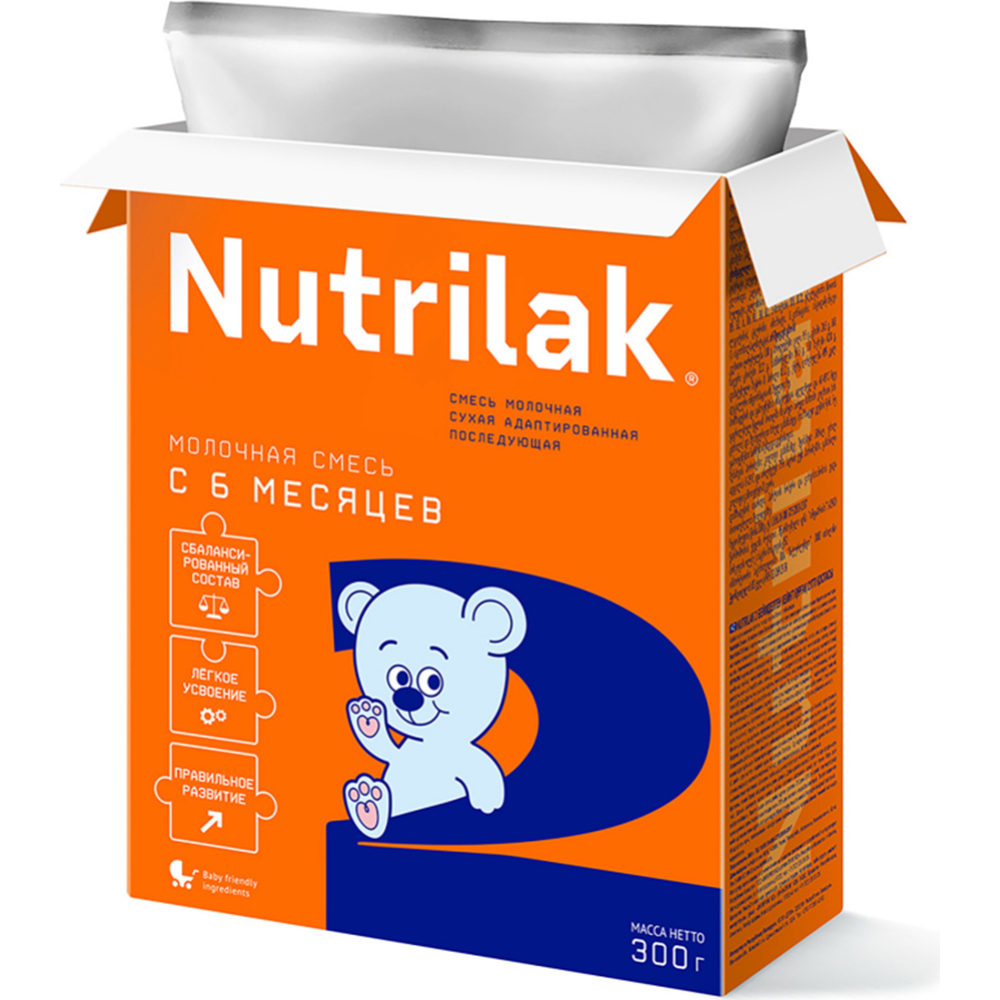 Смесь молочная сухая «Nutrilak» 2, 300 г #1